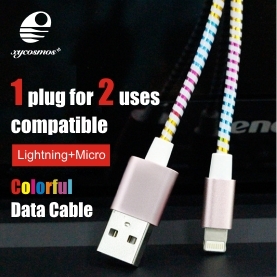 1 plug for 2 uses compatible Data Cable